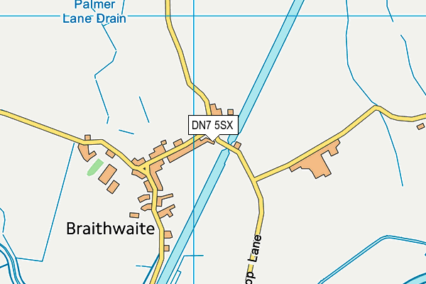 DN7 5SX map - OS VectorMap District (Ordnance Survey)