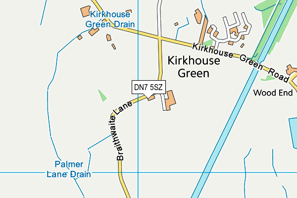 DN7 5SZ map - OS VectorMap District (Ordnance Survey)