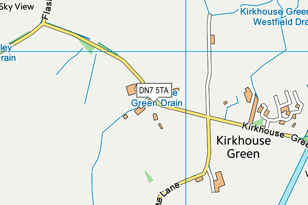 DN7 5TA map - OS VectorMap District (Ordnance Survey)