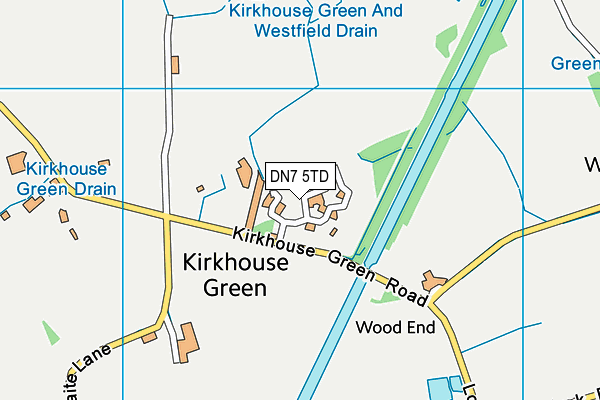 DN7 5TD map - OS VectorMap District (Ordnance Survey)