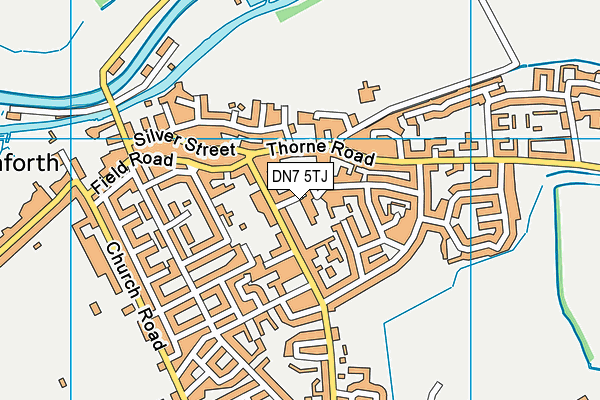 DN7 5TJ map - OS VectorMap District (Ordnance Survey)