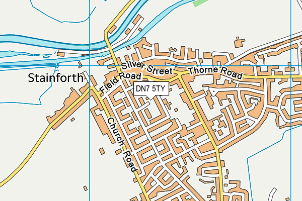 DN7 5TY map - OS VectorMap District (Ordnance Survey)