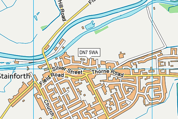 DN7 5WA map - OS VectorMap District (Ordnance Survey)