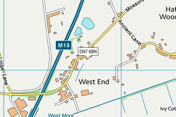 DN7 6BN map - OS VectorMap District (Ordnance Survey)