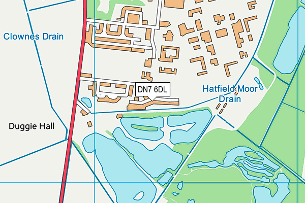 DN7 6DL map - OS VectorMap District (Ordnance Survey)