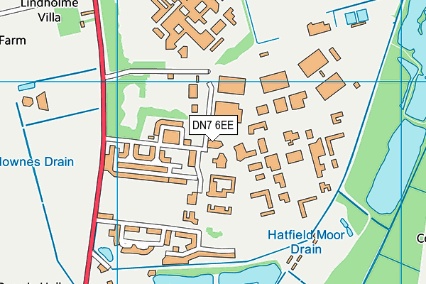 Hmp & Irc Lindholme map (DN7 6EE) - OS VectorMap District (Ordnance Survey)