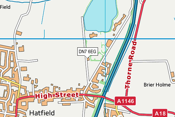 Hatfield Jubilee Park map (DN7 6EG) - OS VectorMap District (Ordnance Survey)
