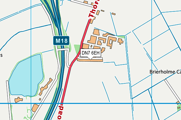 DN7 6EH map - OS VectorMap District (Ordnance Survey)