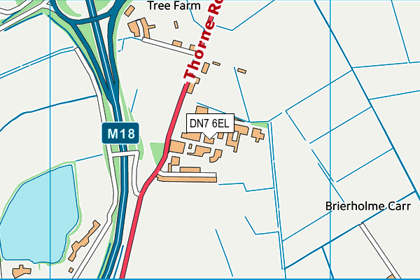 Hmp & Yoi Hatfield map (DN7 6EL) - OS VectorMap District (Ordnance Survey)