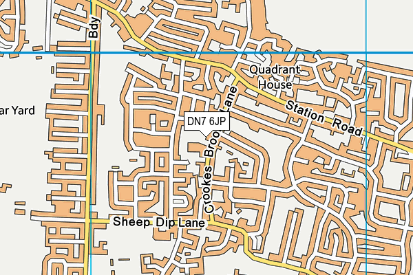 Crookesbroom Primary Academy map (DN7 6JP) - OS VectorMap District (Ordnance Survey)