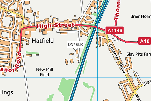 DN7 6LR map - OS VectorMap District (Ordnance Survey)