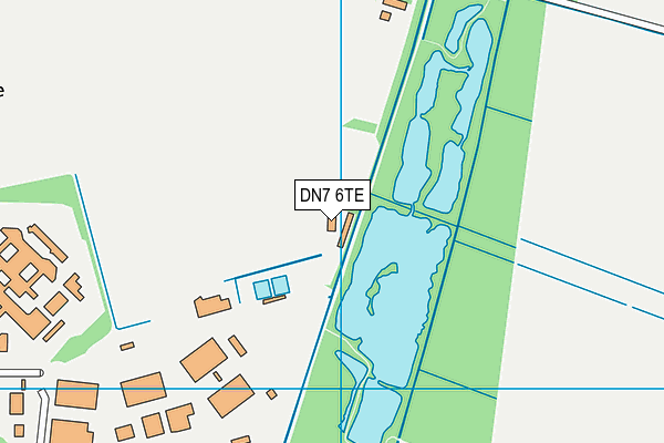 DN7 6TE map - OS VectorMap District (Ordnance Survey)