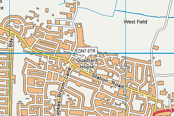 DN7 6TR map - OS VectorMap District (Ordnance Survey)