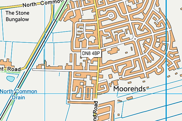 DN8 4BP map - OS VectorMap District (Ordnance Survey)