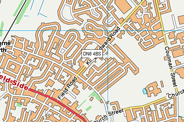 DN8 4BS map - OS VectorMap District (Ordnance Survey)
