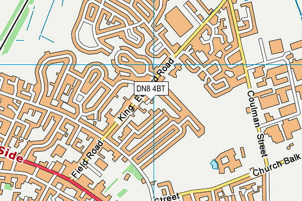 DN8 4BT map - OS VectorMap District (Ordnance Survey)
