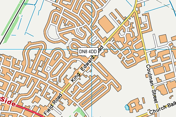 DN8 4DD map - OS VectorMap District (Ordnance Survey)