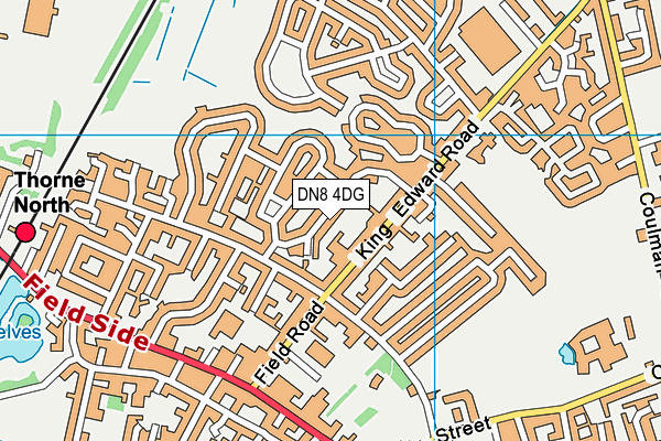 DN8 4DG map - OS VectorMap District (Ordnance Survey)