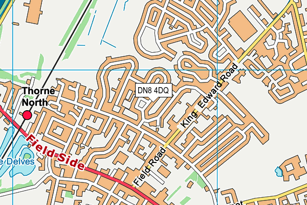 DN8 4DQ map - OS VectorMap District (Ordnance Survey)