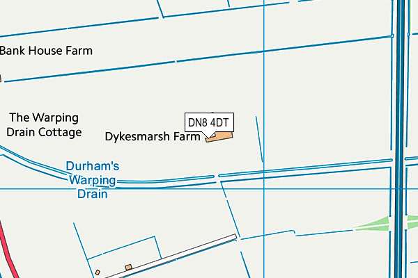 DN8 4DT map - OS VectorMap District (Ordnance Survey)