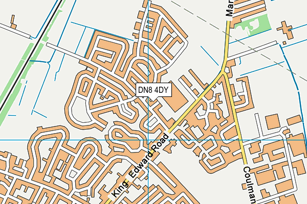 DN8 4DY map - OS VectorMap District (Ordnance Survey)