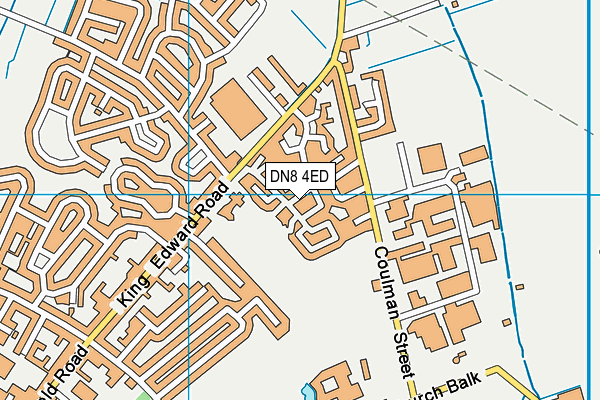 DN8 4ED map - OS VectorMap District (Ordnance Survey)