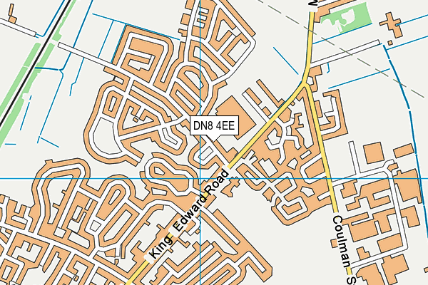DN8 4EE map - OS VectorMap District (Ordnance Survey)