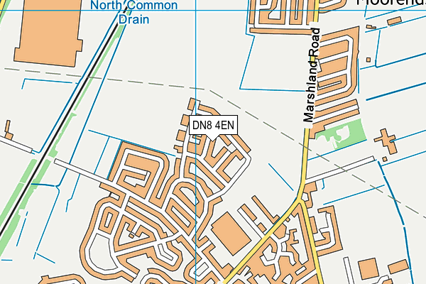 DN8 4EN map - OS VectorMap District (Ordnance Survey)