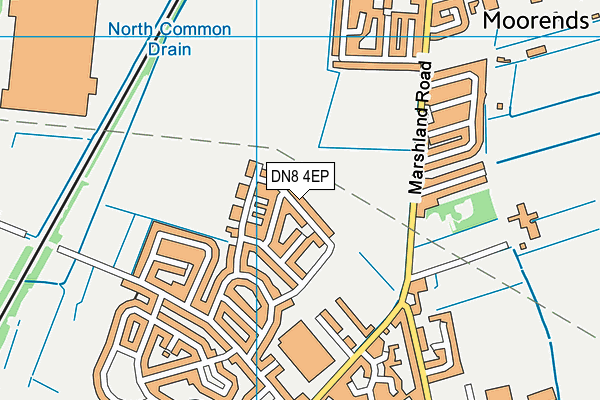 DN8 4EP map - OS VectorMap District (Ordnance Survey)