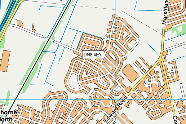 DN8 4EY map - OS VectorMap District (Ordnance Survey)