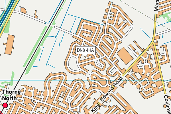 DN8 4HA map - OS VectorMap District (Ordnance Survey)