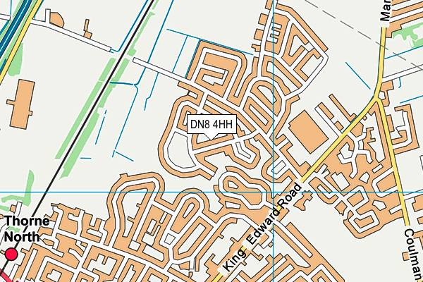 DN8 4HH map - OS VectorMap District (Ordnance Survey)