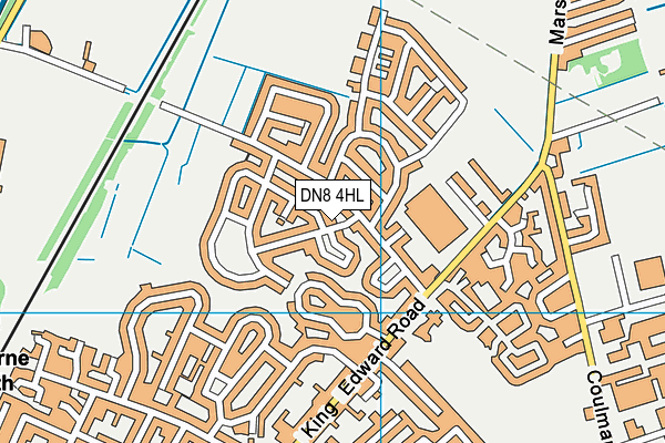 DN8 4HL map - OS VectorMap District (Ordnance Survey)