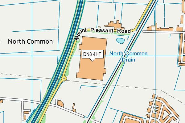 DN8 4HT map - OS VectorMap District (Ordnance Survey)