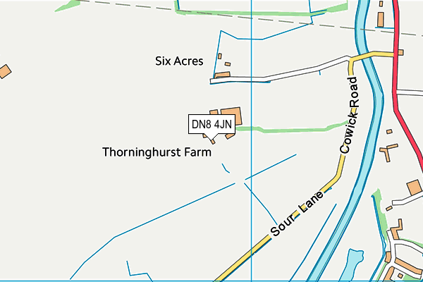 DN8 4JN map - OS VectorMap District (Ordnance Survey)