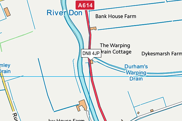 DN8 4JP map - OS VectorMap District (Ordnance Survey)