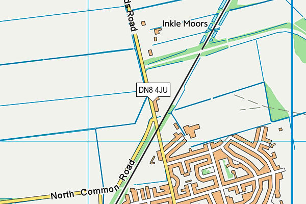 DN8 4JU map - OS VectorMap District (Ordnance Survey)