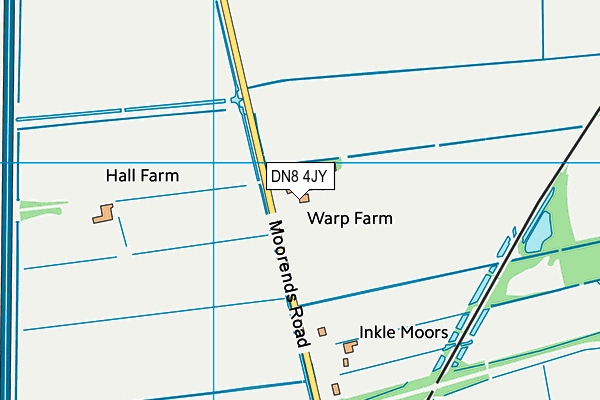 DN8 4JY map - OS VectorMap District (Ordnance Survey)