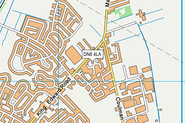DN8 4LA map - OS VectorMap District (Ordnance Survey)