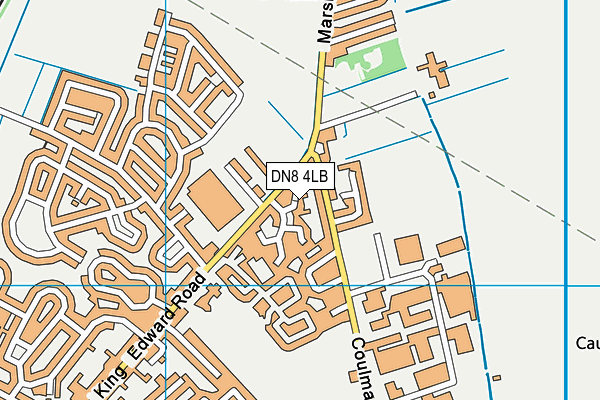 DN8 4LB map - OS VectorMap District (Ordnance Survey)