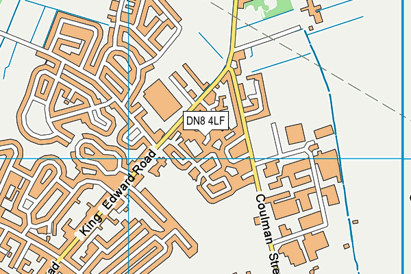 DN8 4LF map - OS VectorMap District (Ordnance Survey)