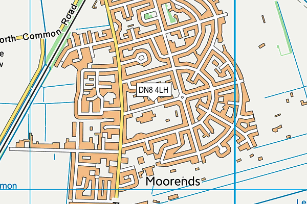 DN8 4LH map - OS VectorMap District (Ordnance Survey)