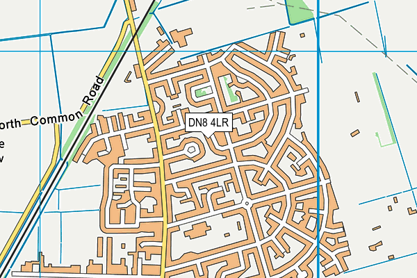 DN8 4LR map - OS VectorMap District (Ordnance Survey)
