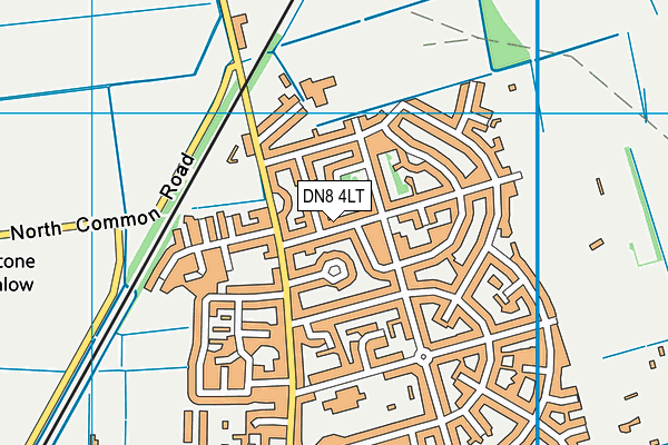 DN8 4LT map - OS VectorMap District (Ordnance Survey)