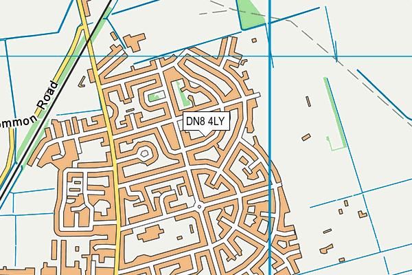DN8 4LY map - OS VectorMap District (Ordnance Survey)