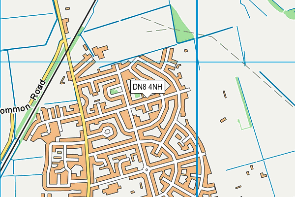 DN8 4NH map - OS VectorMap District (Ordnance Survey)