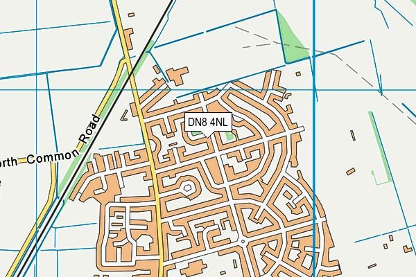 DN8 4NL map - OS VectorMap District (Ordnance Survey)