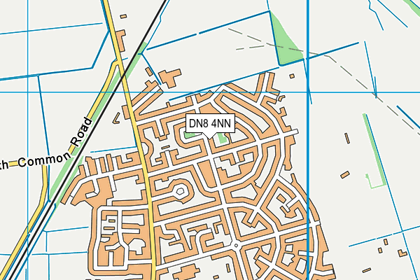 DN8 4NN map - OS VectorMap District (Ordnance Survey)