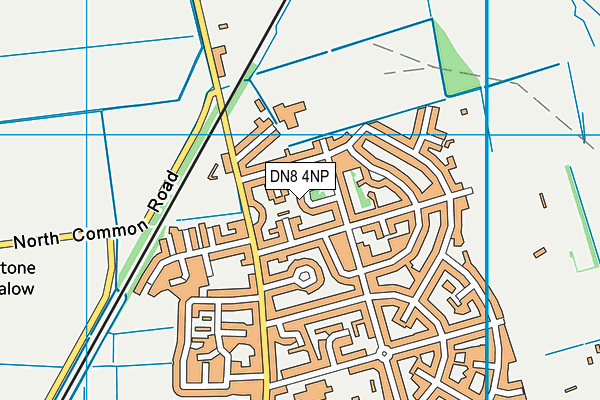 DN8 4NP map - OS VectorMap District (Ordnance Survey)