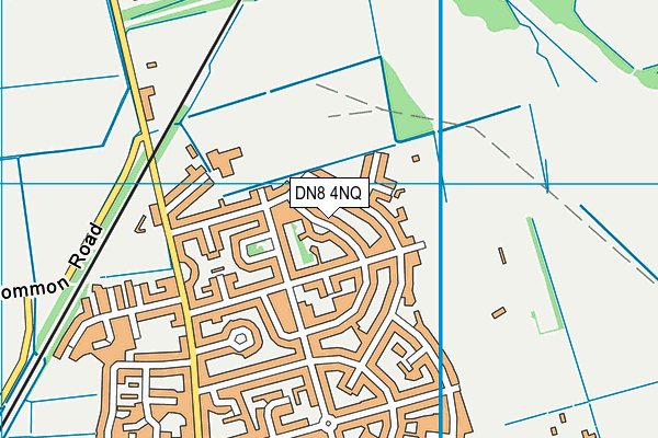 DN8 4NQ map - OS VectorMap District (Ordnance Survey)